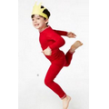 Solid Red Kid's Long Sleeve 2 Piece Stretch Pajamas